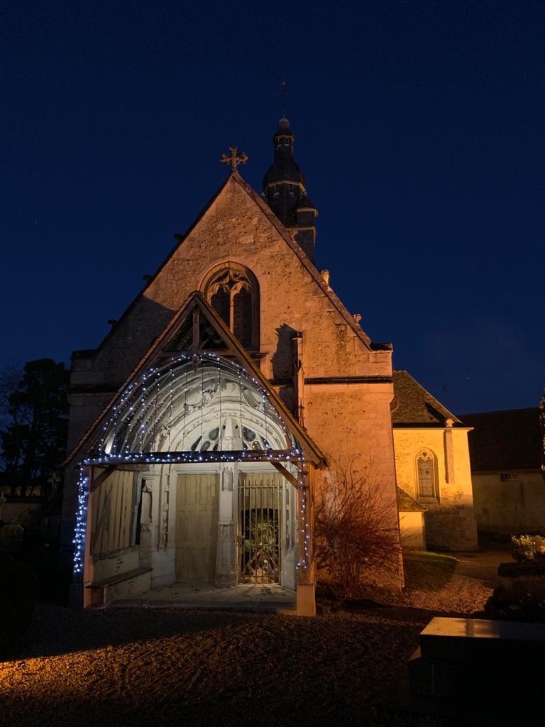 Eglise Thibivillers de nuit