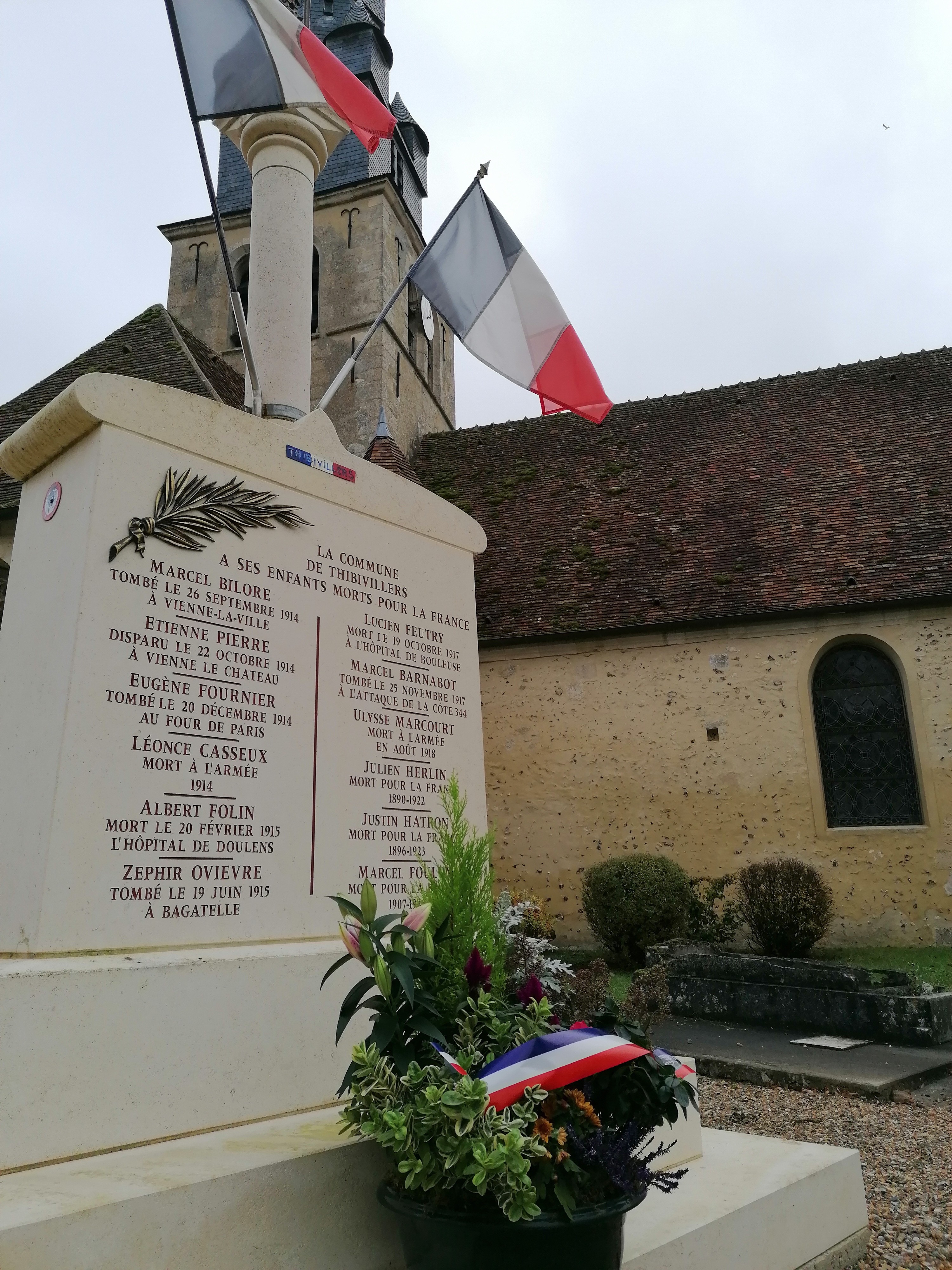 hommage armistice 1918 et clocher