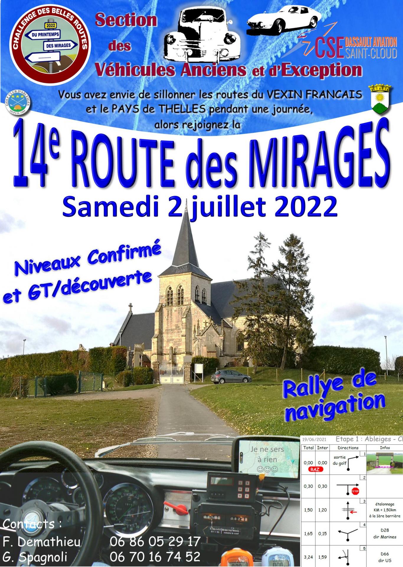 Affiche 14e route des mirages