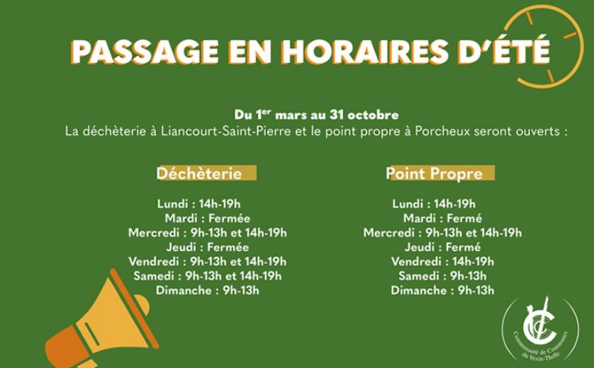 Smdo horaires été